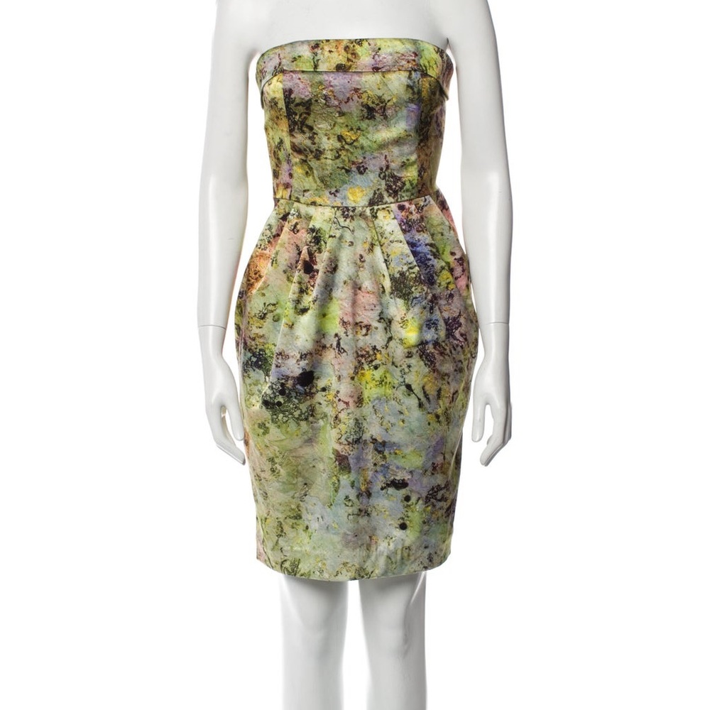 Anthropologie Multicolor Strapless Mini Dress
